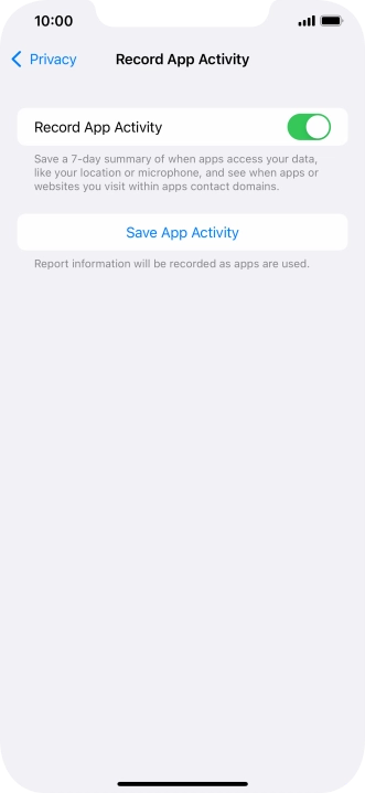 Press Save App Activity.