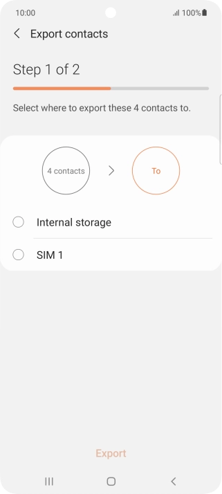 Press the name of the SIM.