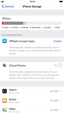 Press the required app.