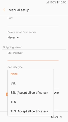 Press None to turn off the function.
