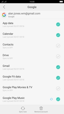 Press the field next to 
