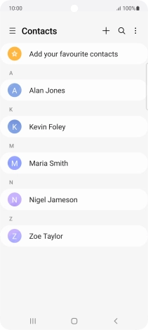 Slide your finger right starting from the left side of the screen.