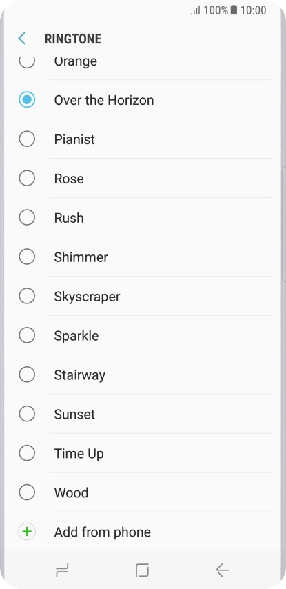 Press Add from phone.