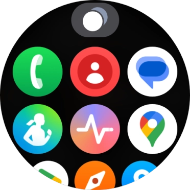 Press the running applications icon.