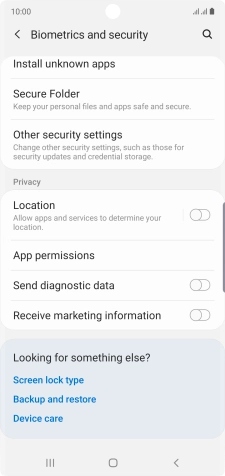 Press Other security settings.
