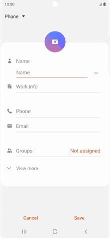 Press the address book drop down list.
