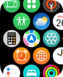 Press the Maps icon. Press the Maps icon.