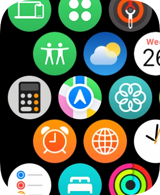 Press the Maps icon. Press the Maps icon.