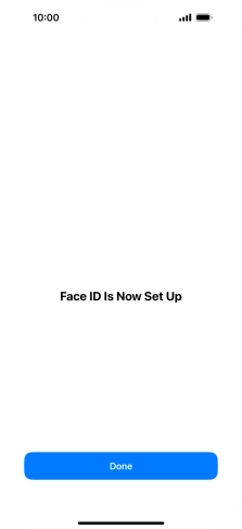 Press Done. If you haven't previously selected a phone lock code, key in a code of your own choice twice.