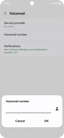 Key in +61414121121 and press OK.