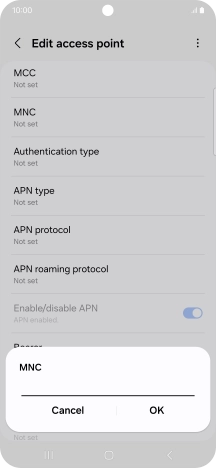 Key in 03 and press OK.