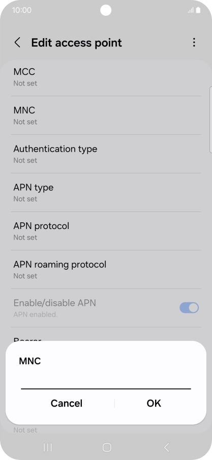 Key in 03 and press OK.