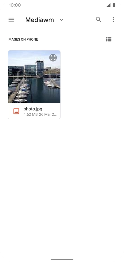 Press the required picture.