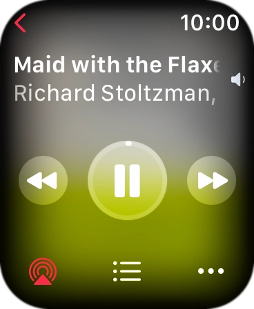 Turn the Digital Crown to select the required volume.