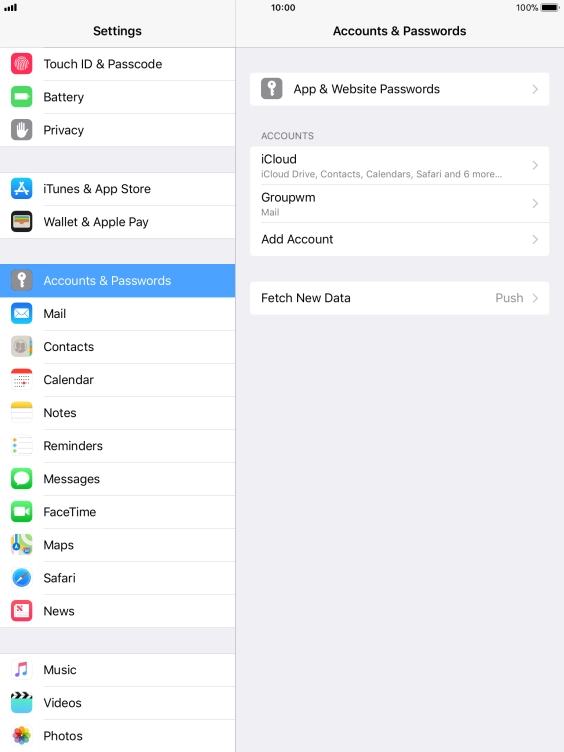 Press Fetch New Data.