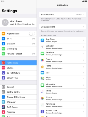 Press Show Previews.