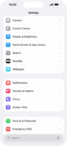Press Display & Brightness. Press Display & Brightness.