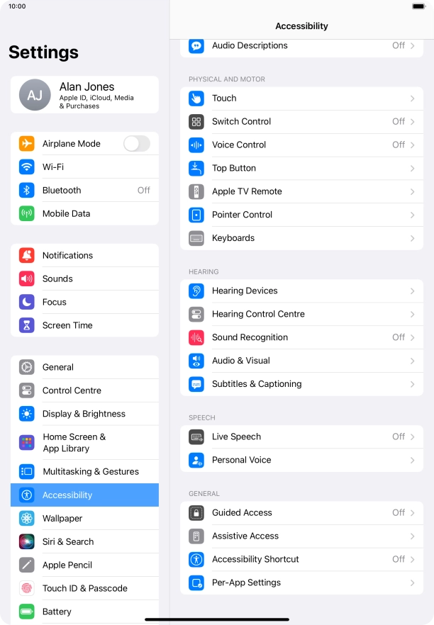 Press the required category below 