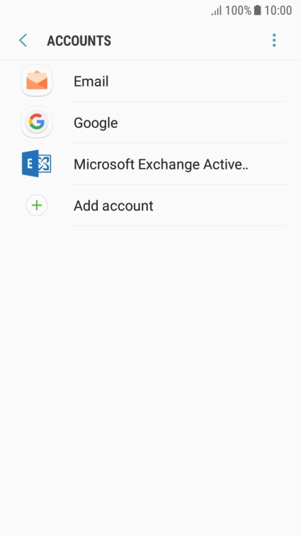 Press the menu icon.