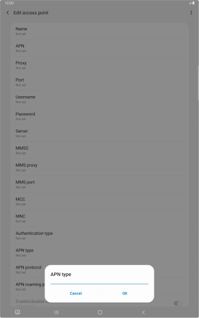 Key in mms and press OK.