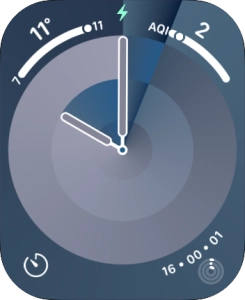 When the battery charging icon is displayed, the battery is charging.