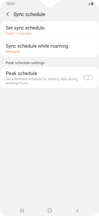 Press the Home key to return to the home screen.