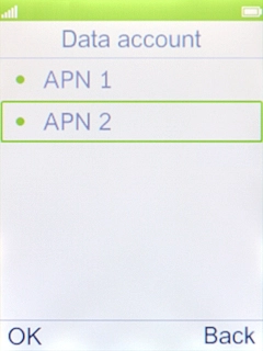 Select the required data connection.