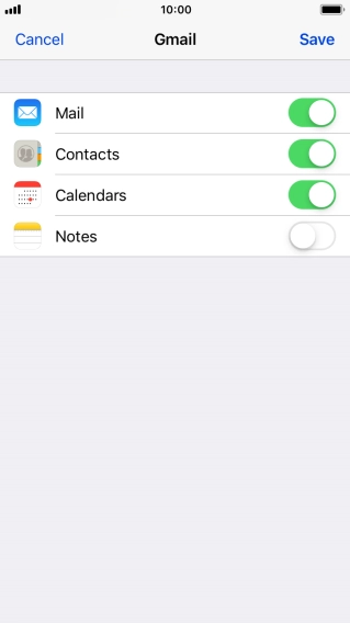 If this screen is displayed, you email account has been recognised and set up automatically. Follow the instructions on the screen to key in more information and finish setting up your phone.