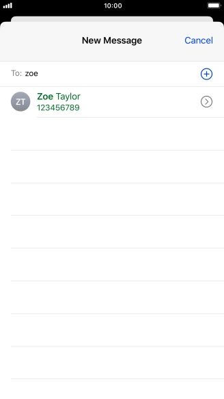 Press the required contact.