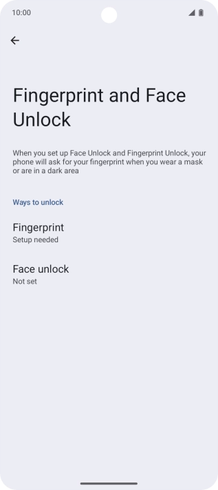 Press Fingerprint. Press Fingerprint.