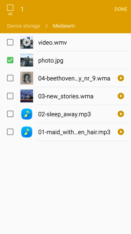 Press DONE. Press DONE.