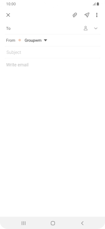 Press To and key in the first letters of the recipient's name.