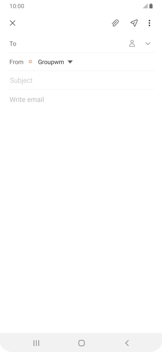 Press To and key in the first letters of the recipient's name.