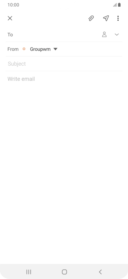 Press To and key in the first letters of the recipient's name.