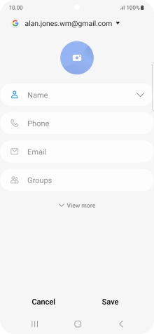 Press the address book drop down list.