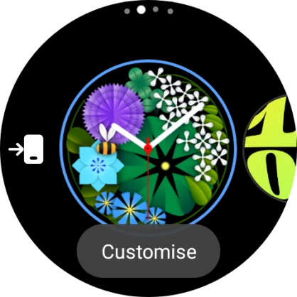 Press the Home key. Press the Home key.