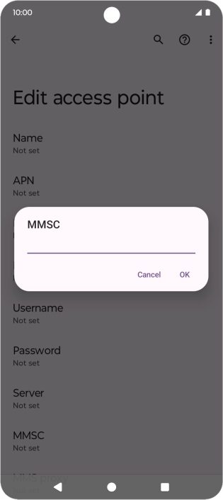 Key in http://pxt.vodafone.net.au/pxtsend and press OK.