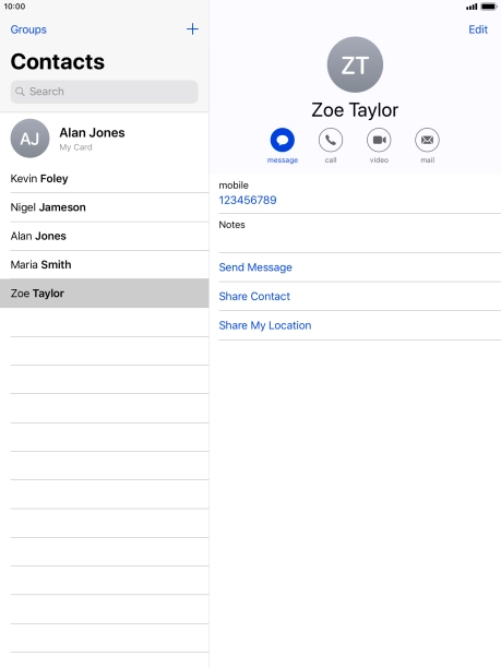 Press the Home key to return to the home screen.