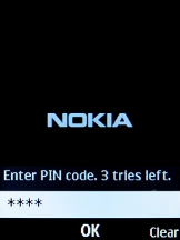 If you're asked to key in your PIN, do so and press the Navigation key.