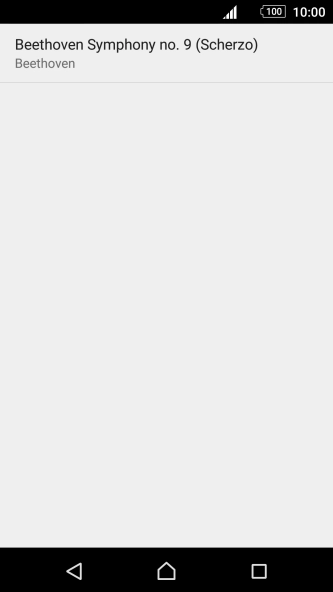 Press the required ring tone.
