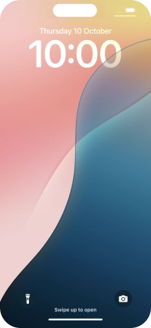 Slide your finger upwards starting from the bottom of the screen.