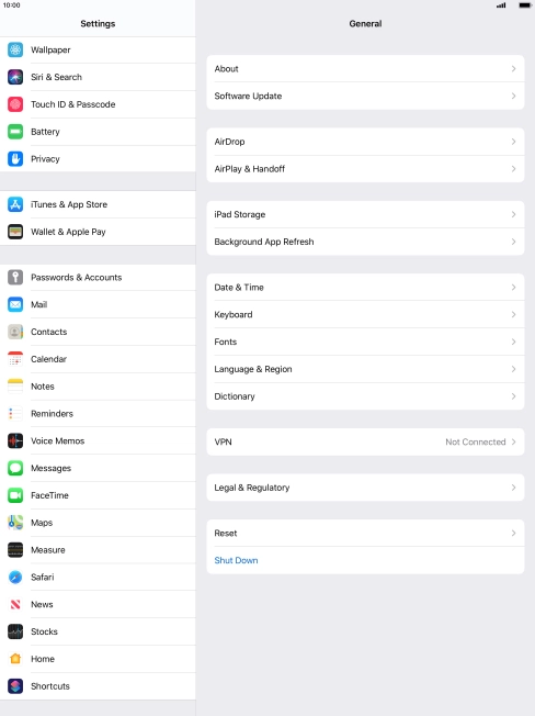 Press Touch ID & Passcode.