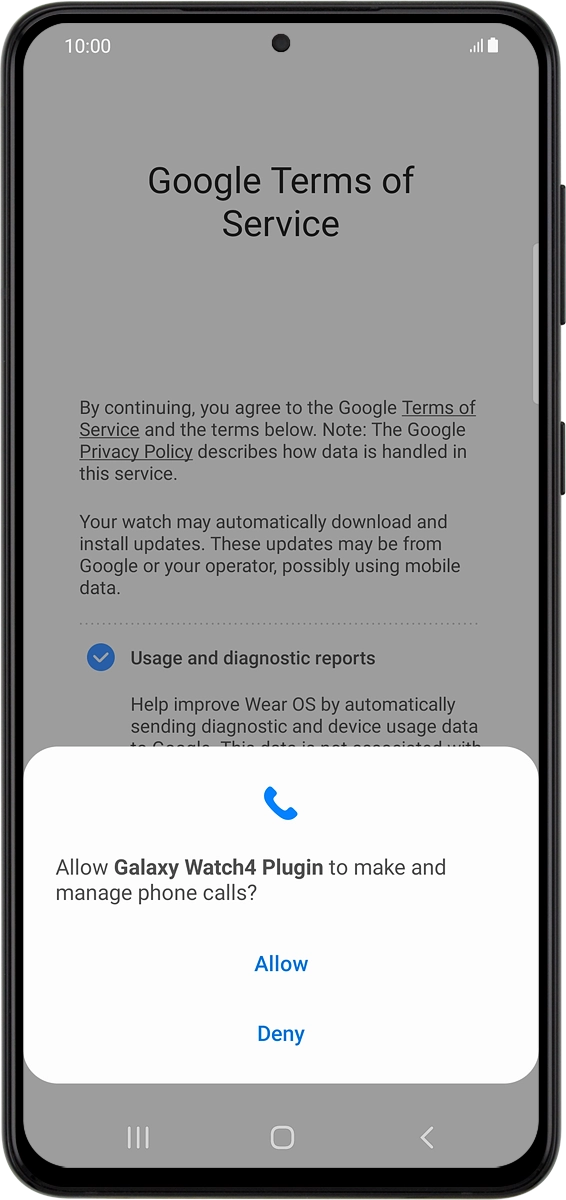 On your phone: Press Allow.