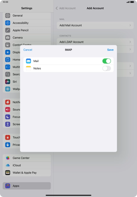 Press Save. Your email account has now been set up. To select more settings for incoming and outgoing server, proceed with the following steps.