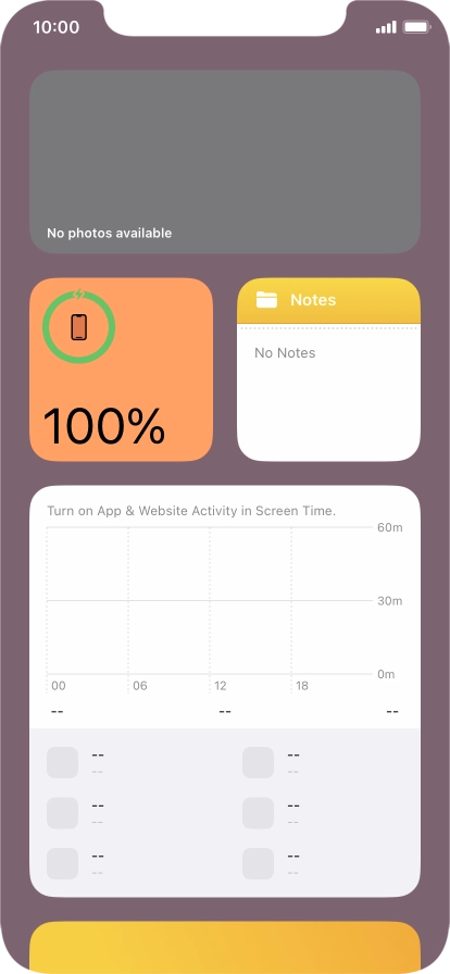 Slide your finger upwards on the screen.