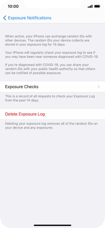 Press Delete Exposure Log.
