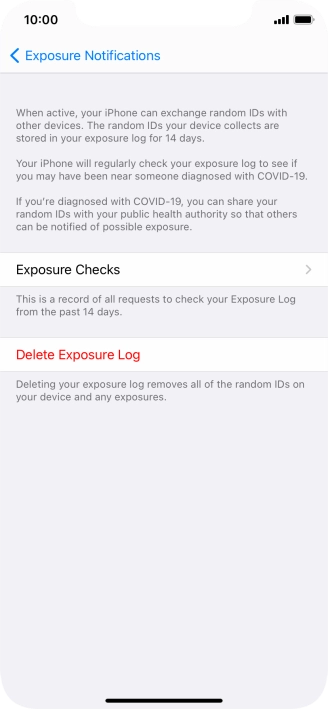 Press Delete Exposure Log.