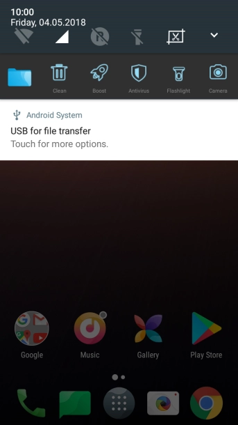 Press Touch for more options..