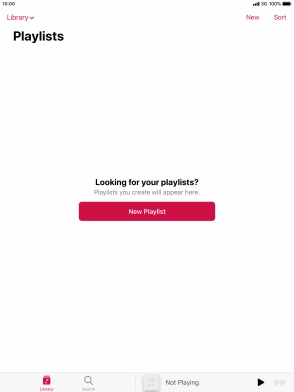 Press New Playlist. Press New Playlist.