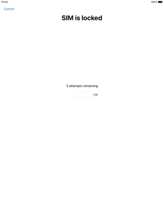 If your SIM is locked, key in your PIN and press OK.